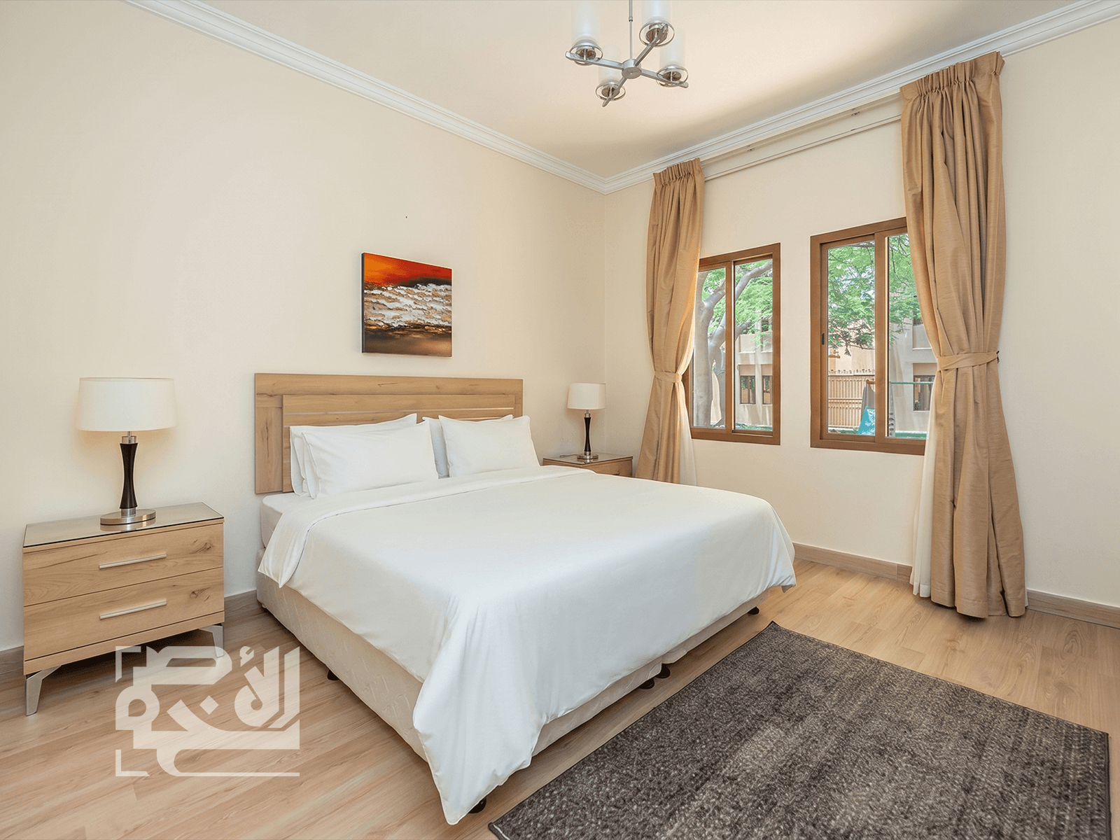 Furnished bedroom
